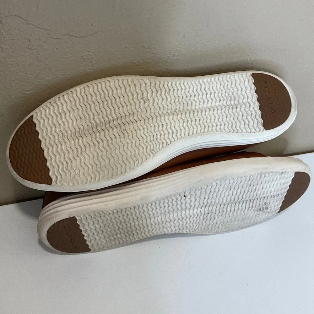 Cole Haan Leather Grand Cross Court II Sneaker Brown Comfort Preppy Casual 12